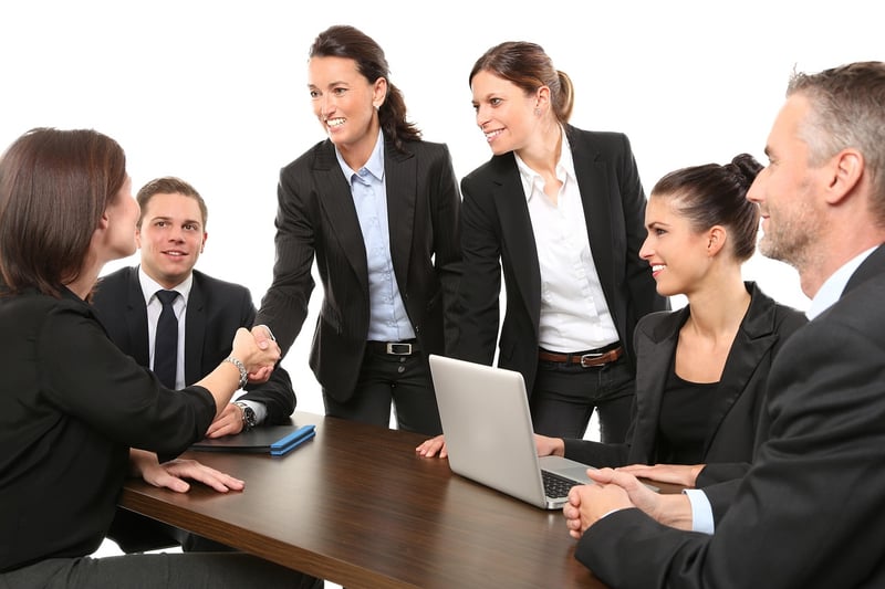 Handshake at Networking Event